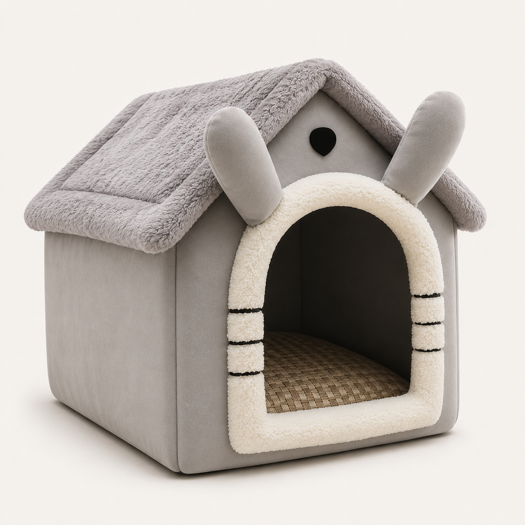 Indoor Warm Dog House Soft Pet Bed Tent House Dog Kennel Cat Bed Removable and Washable Cushion Suitable Four Season Universal