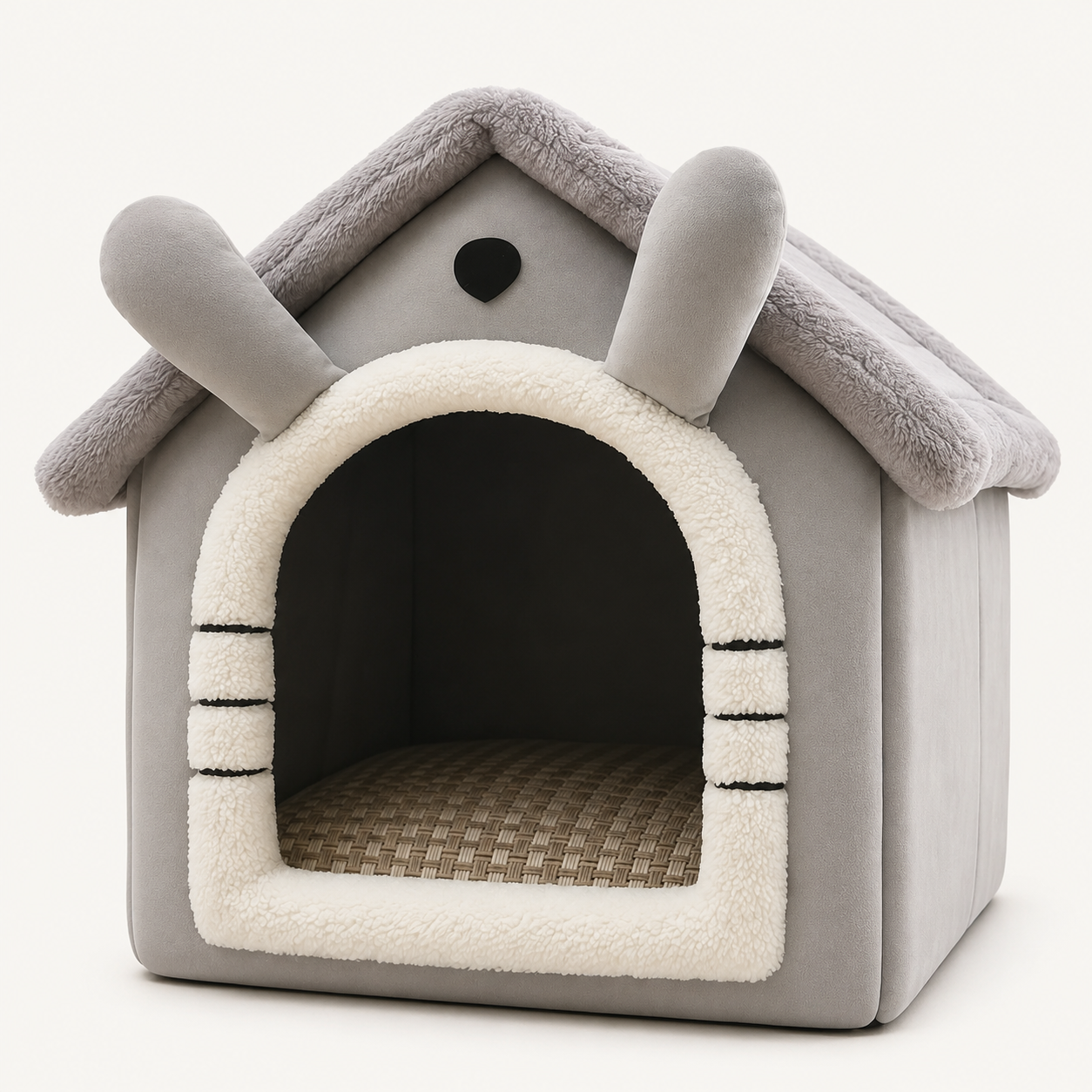Indoor Warm Dog House Soft Pet Bed Tent House Dog Kennel Cat Bed Removable and Washable Cushion Suitable Four Season Universal