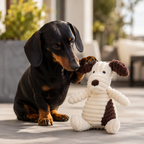 Peluche - Chien en velours côtelé pour chiens