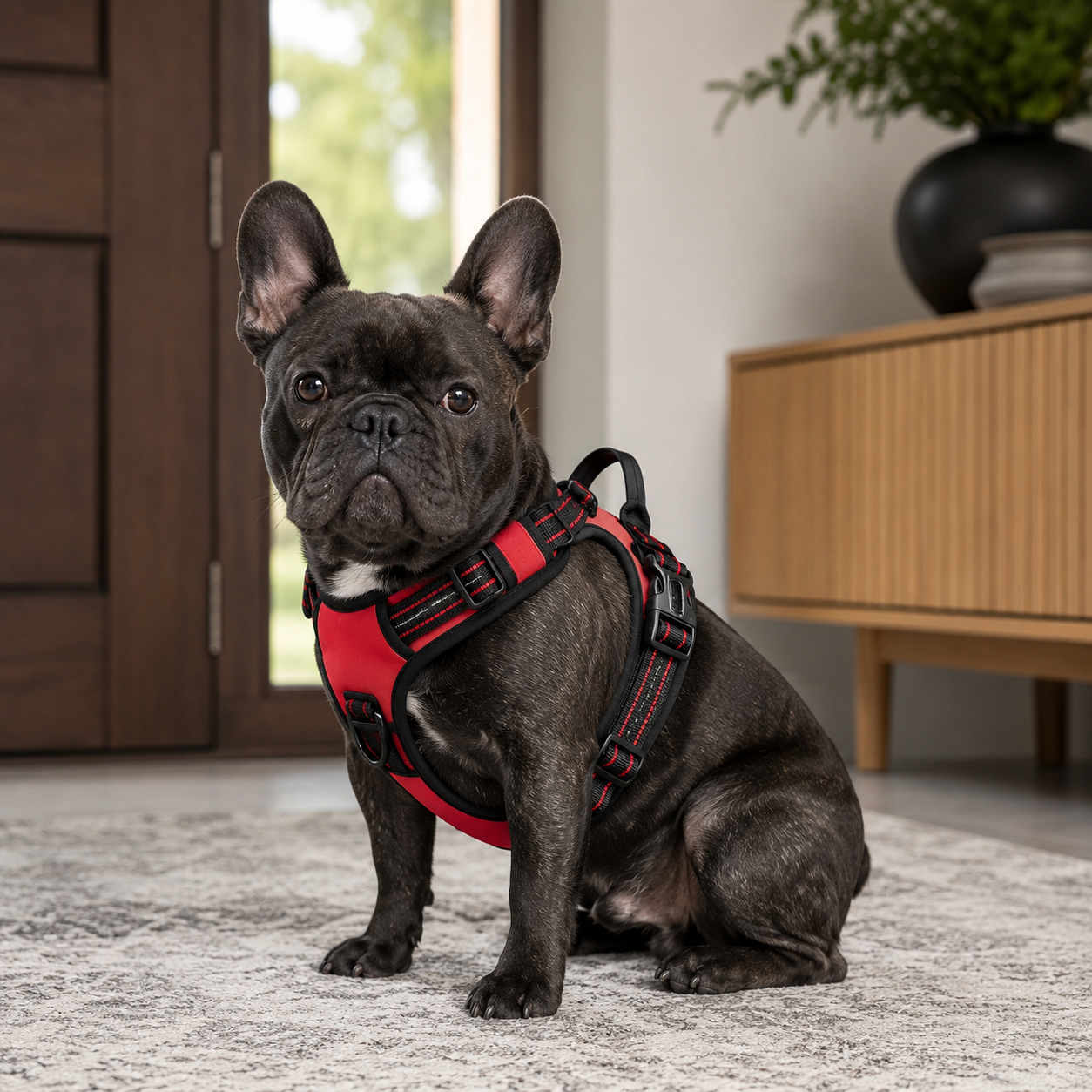 Harnais ajustable pour chien – Confort optimal et meilleure répartition de la traction