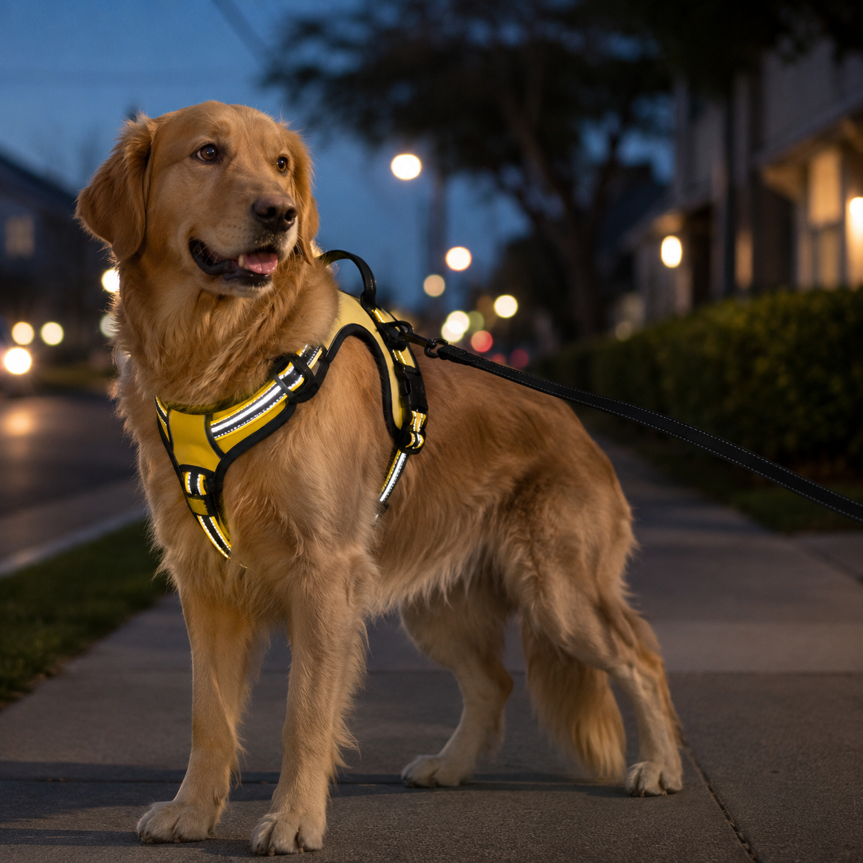 Harnais ajustable pour chien – Confort optimal et meilleure répartition de la traction
