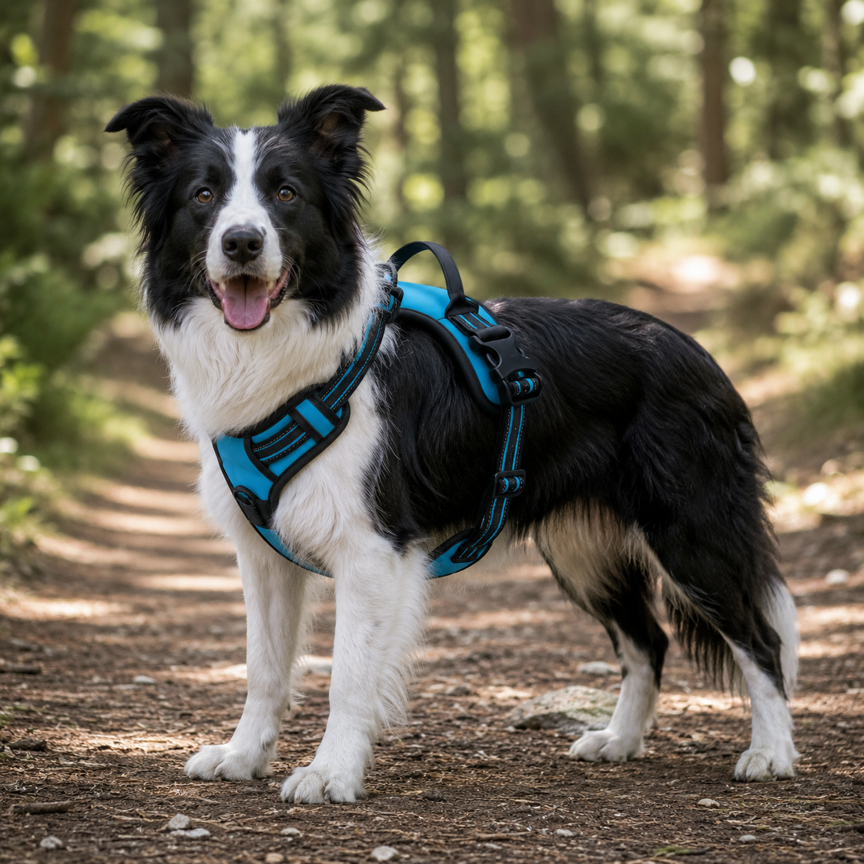 Harnais ajustable pour chien – Confort optimal et meilleure répartition de la traction