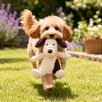 Peluche - Chien en velours côtelé pour chiens
