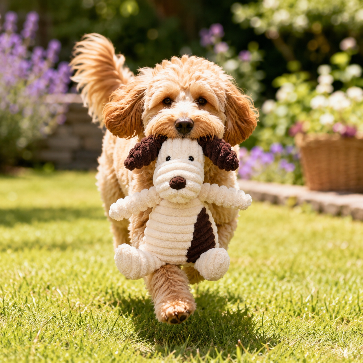 Peluche - Chien en velours côtelé pour chiens