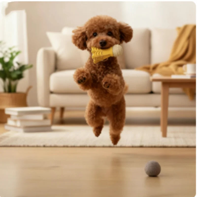 Interactive Badminton Shape Dog Chew Toy Bite-Resistant Relieves Boredom And Teeth Grinding Fun Stick Puzzle for Canines