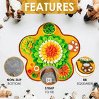 Pet Snuffle Mat Interactive Foraging Training Pad Washable Foldable Durable Design for Dogs Cats Feeding Behavioral Training
