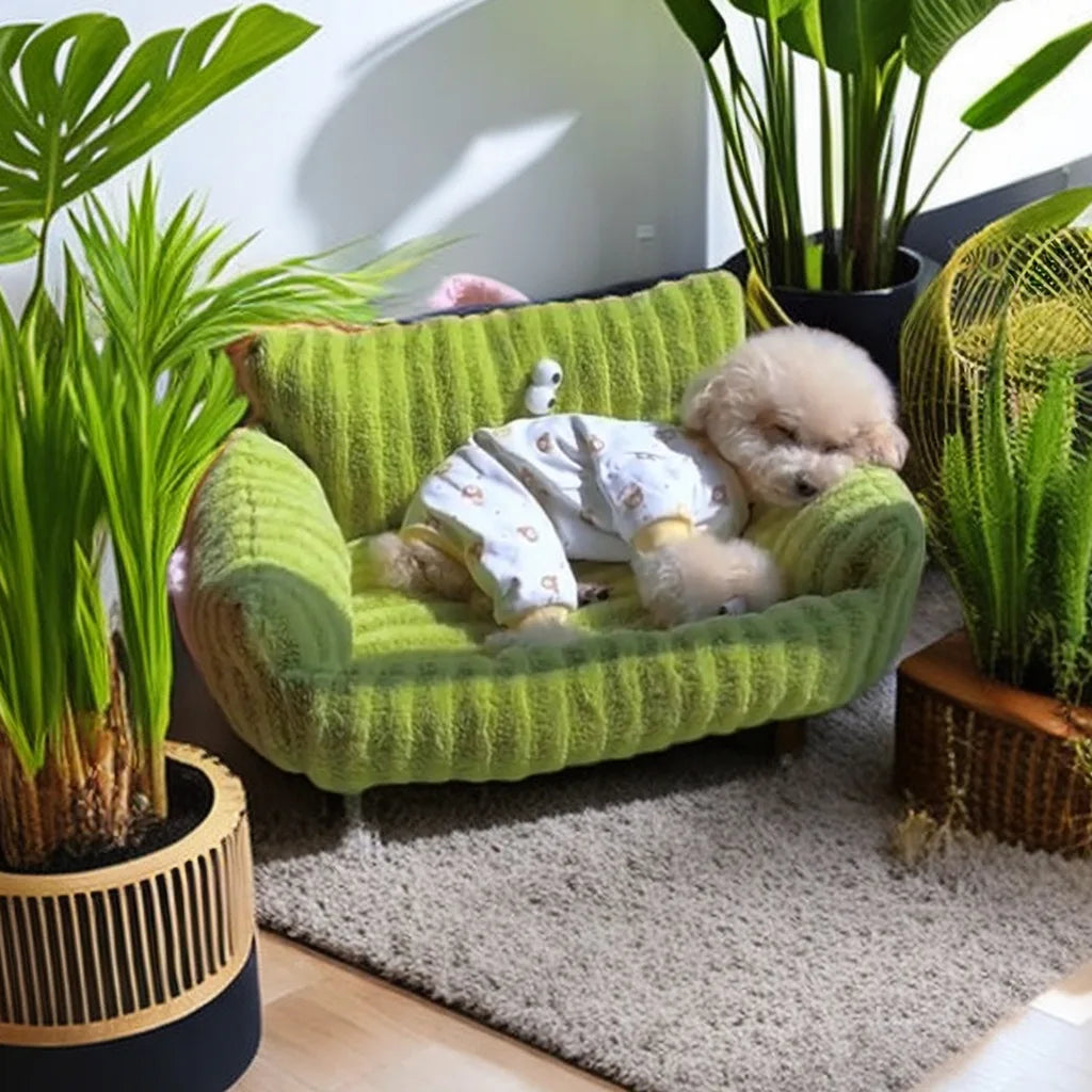 Canapé douillet pour chien