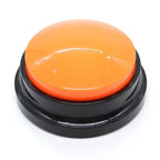 New Recordable Voice Recording Button Light Round Pet Talking Button Paw Pattern Interactive Dog Training Buttons Cat Puppy