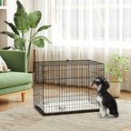 Cage pliable pour chien avec coussin – Structure métal, plateau amovible et portes sécurisées
