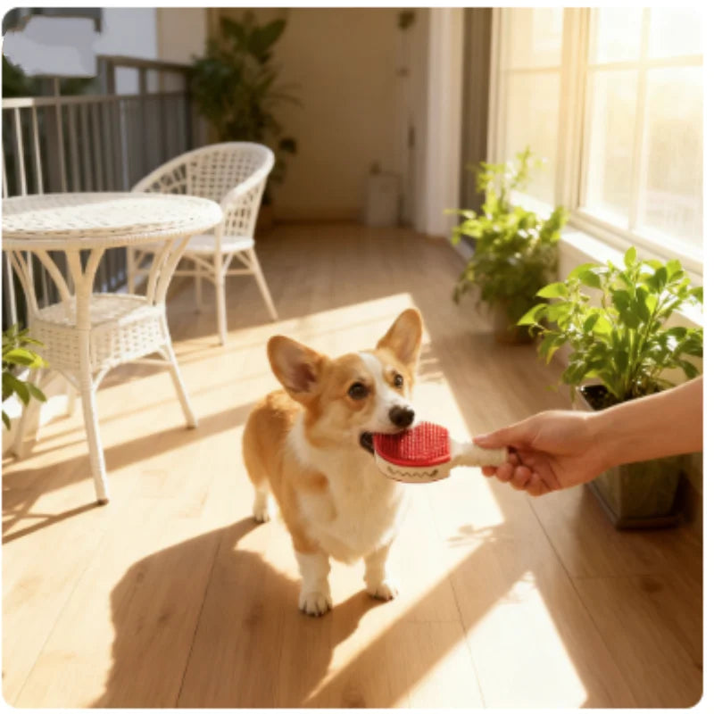 Interactive Badminton Shape Dog Chew Toy Bite-Resistant Relieves Boredom And Teeth Grinding Fun Stick Puzzle for Canines