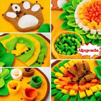 Pet Snuffle Mat Interactive Foraging Training Pad Washable Foldable Durable Design for Dogs Cats Feeding Behavioral Training
