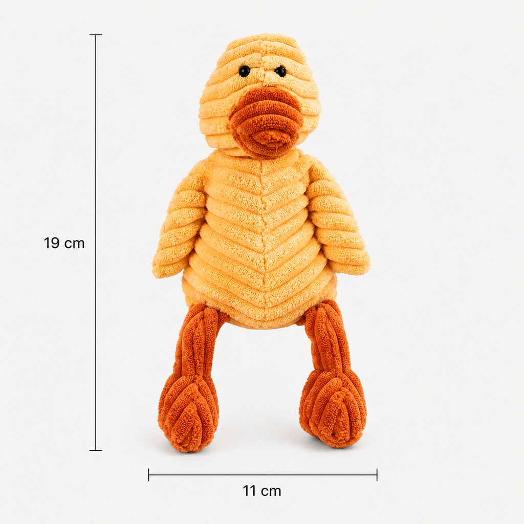 Peluche - Canard en velours côtelé pour chiens