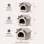 Indoor Warm Dog House Soft Pet Bed Tent House Dog Kennel Cat Bed Removable and Washable Cushion Suitable Four Season Universal