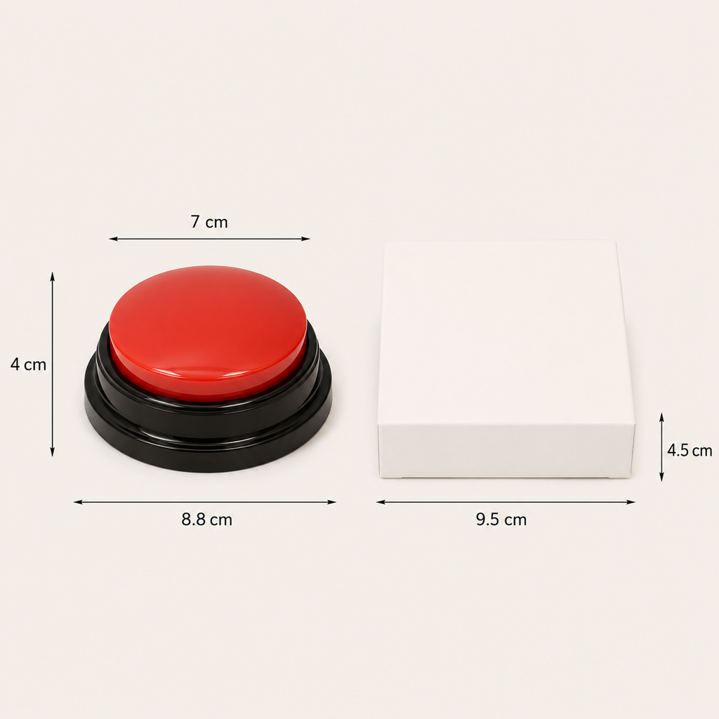 New Recordable Voice Recording Button Light Round Pet Talking Button Paw Pattern Interactive Dog Training Buttons Cat Puppy