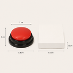 New Recordable Voice Recording Button Light Round Pet Talking Button Paw Pattern Interactive Dog Training Buttons Cat Puppy