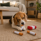 Jouet peluche sonore pour chien – Cigare factice à mâcher, interactif et amusant
