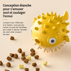 Interactive Bouncing Fish Treat Dispenser Dog Toy Slow Feeder Puzzle for Dogs And Cats Self-Play Boredom Relief Pet Toy