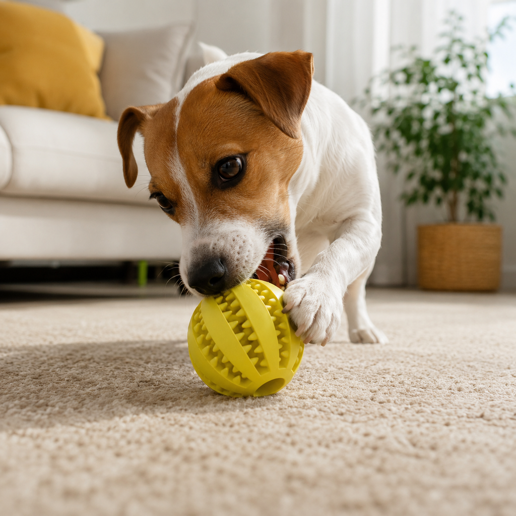 Dog Toy Ball Interactive Rubber Balls Puppy Chewing Toys Pet Tooth Cleaning Ball Cats Pets Food Treat Feeder Silicone Balls Toy