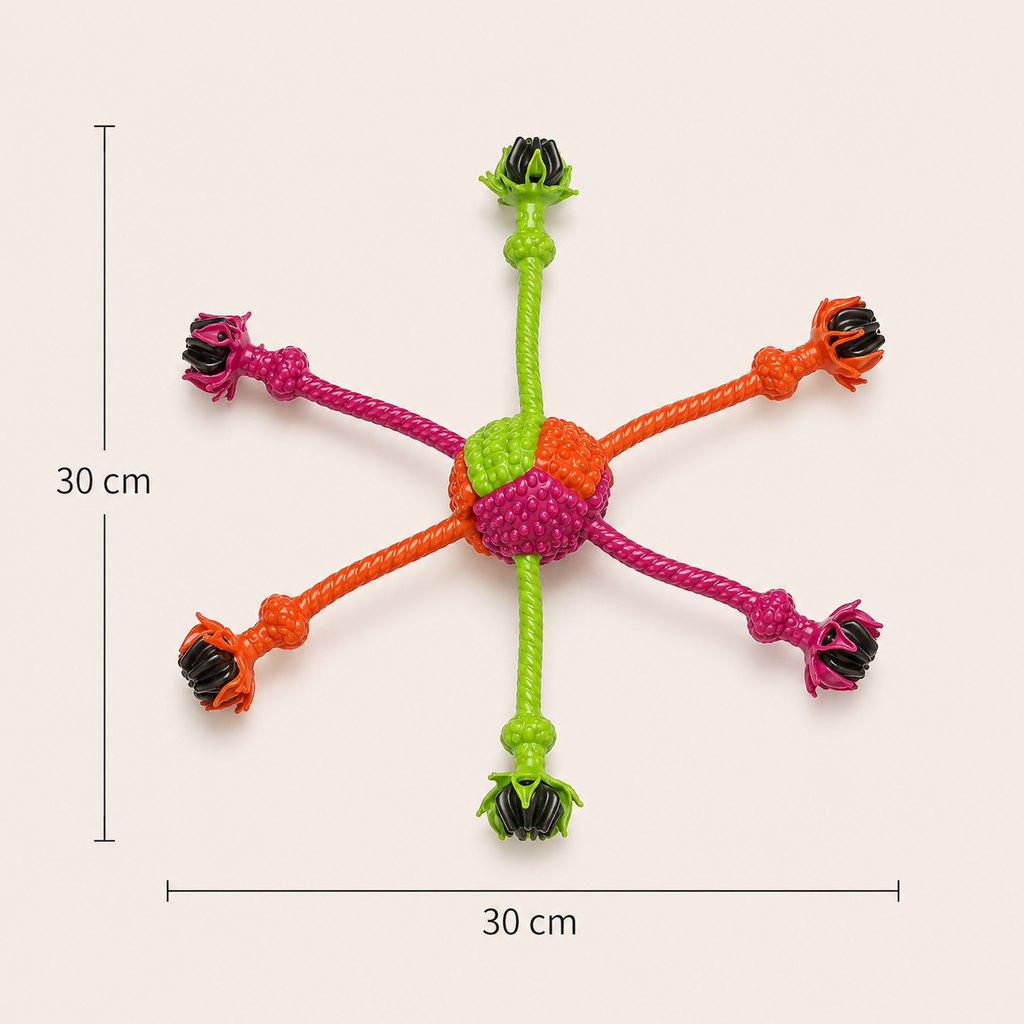 Colorful Candy-Style Rope Knot Dog Toy,Durable Chew&Tug Interactive Play Toy for Small Medium Dogs Braided Pet Teeth Cleaning