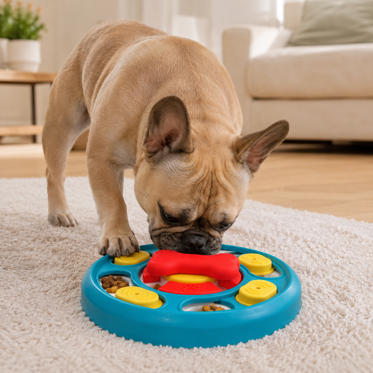 Dog Puzzle Toys Slow Feeder Interactive Increase Puppy IQ Food Dispenser Anti-Choking Tableware Dog Licking Plate Pet Supplies