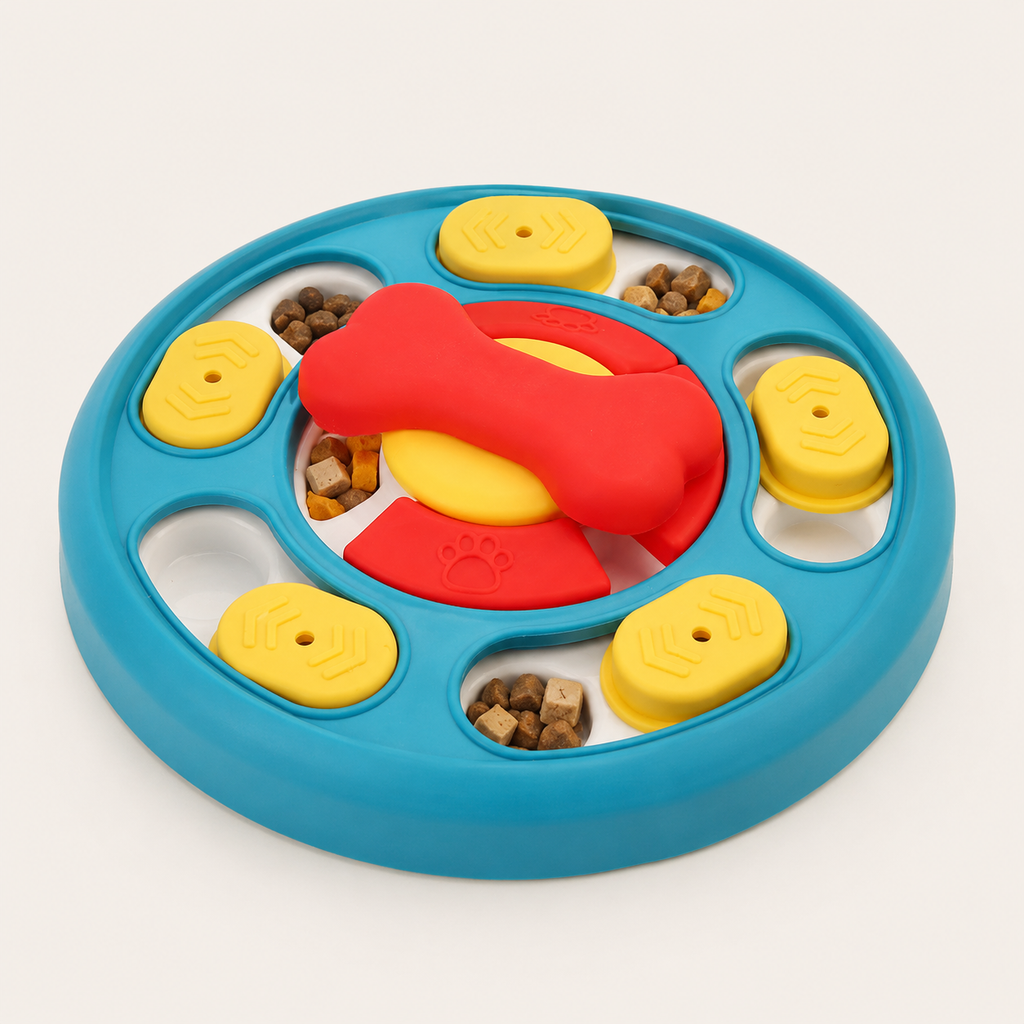 Dog Puzzle Toys Slow Feeder Interactive Increase Puppy IQ Food Dispenser Anti-Choking Tableware Dog Licking Plate Pet Supplies