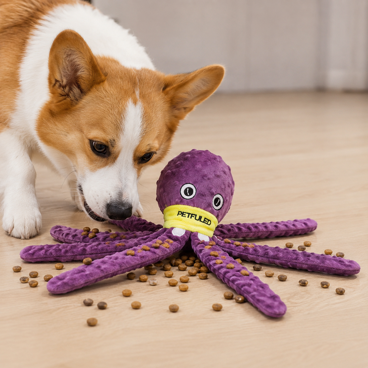 Valentine'S Day Dog Enrichment Toys，Octopus Dog Toys，Dog Snuffle Toy，Helps pets eat slowly, Dog Puzzle Game Interactive Toy