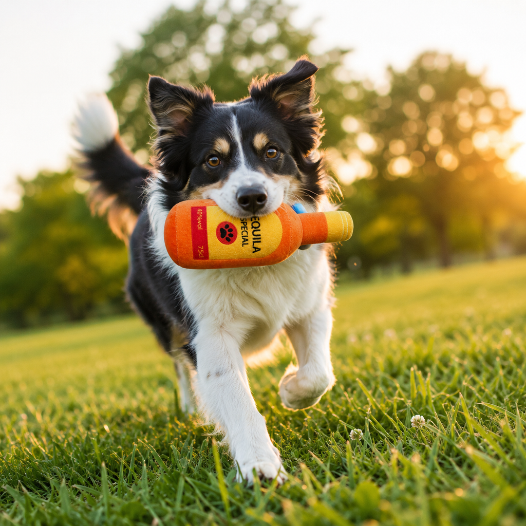 Jouet bouteille pour chien