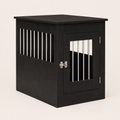 Dog Crate Furniture Oak Black Engineered Wood 55x80x68 Cm End Table Style Pet Cage Cover Kennel Hidden Dog House for Small Medium Dogs Indoor